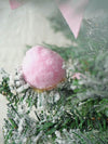 3 Ft. Pastel Pink Swirl Snowy Bushy Christmas Tree Filled With Balls And Ornament Fillers