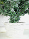 3 Ft. Pastel Purple Swirl Snowy Bushy Christmas Tree Filled With Balls And Ornament Fillers