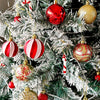 40Pcs Candy Canes Red & Gold Christmas Tree Balls