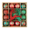 40Pcs Red Green Reindeer Christmas Tree Ornaments