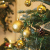 42 Pcs Gold Shiny Mix Themed Christmas Balls Tree Hanging