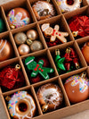 42 pcs Gingerbread Candyland Christmas Tree Ornaments, Xmas Tree Decoration Balls Set