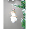 4 Pcs Glitter Jute Snowy Elf Themed Christmas Tree Ornaments