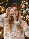 58 pcs Pastel Camera Candy Christmas Tree Ornaments, Xmas Tree Decoration Balls Set