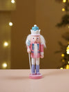 Pastel Candy Wonderland Set of 5 Wooden Nutcrackers, Christmas Tree Ornaments, 5.1 inches ht