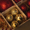64 Pcs Red & Gold Mix Themed Christmas Balls Tree Hanging