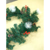 6 Ft. Deep Green Xmas Garland Filled With Cherries, Snow Dust Fillers & Pinecones Christmas Garland