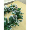6 Ft. Snow Dust, Green Xmas Garland Filled With Snow Dust Fillers & Snow Pinecones Christmas Garland