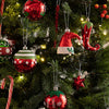 70 Pcs Red & Green Elf Hat Themed Christmas Balls Tree Hanging
