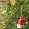 70 Pcs Red & Green Elf Hat Themed Christmas Balls Tree Hanging