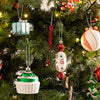 70 Pcs Red, Green, White Chocolates, Cupcakes Themed Christmas Balls Tree Hanging