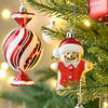 70 Pcs Red & White Gingerbread Themed Christmas Balls Tree Hanging