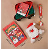 7 Pcs Premium Christmas Gift Combo Set | Red Bus Tin with Notebook, Elf Hat, Wrist Band & Accessories