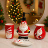 4Pcs Christmas Bathroom Accessories | Soap Dispenser, Toothbrush Holder, Tumbler & Soap Dish