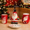 4Pcs Christmas Bathroom Accessories | Soap Dispenser, Toothbrush Holder, Tumbler & Soap Dish