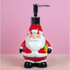 4Pcs Christmas Bathroom Accessories | Soap Dispenser, Toothbrush Holder, Tumbler & Soap Dish