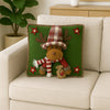 3D Reindeer With A Big Hat Christmas Themed Festive Pillow Cover | 42Cms X 42Cms