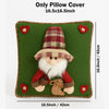 3D Santa With A Big Hat Christmas Themed Festive Pillow Cover | 42Cms X 42Cms