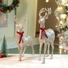 2Pcs Bronze Sequence Gold Reindeer Combo | 18 Inches & 15 Inches