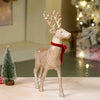 2Pcs Bronze Sequence Gold Reindeer Combo | 18 Inches & 15 Inches