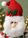 Red & Green Candy Checks Santa Christmas Gift & Soft Toy
