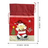 Santa Red & Grey Checks Christmas Sack