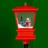 3.5 feet Santa with Tree & Candy Cane Arch Snowfall Lamp Post