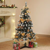 4 Ft. Golden Balls And Gold Cherries Bushy Christmas Tree Readily Decorated With Ornaments And Fillers