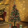 4 Ft. Red Apples And Cherries Bushy Christmas Tree Readily Decorated With Ornaments And Fillers