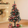 4 Ft. Red Apples And Cherries Bushy Christmas Tree Readily Decorated With Ornaments And Fillers