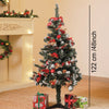 4 Ft. Red Apples And Cherries Bushy Christmas Tree Readily Decorated With Ornaments And Fillers