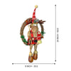Fluffy Rudolf Christmas Artificial Wreath