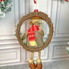 Fluffy Rudolf Christmas Artificial Wreath