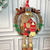 Fluffy Rudolf Christmas Artificial Wreath