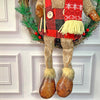 Fluffy Rudolf Christmas Artificial Wreath
