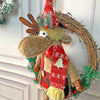 Fluffy Rudolf Christmas Artificial Wreath