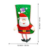Velvet Glitter Santa Christmas Stocking | 16 Inches