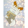 Golden Deer Christmas Stocking | 16 Inches