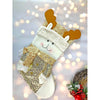 Golden Deer Christmas Stocking | 16 Inches