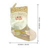 Golden Santa Christmas Stocking | 16 Inches