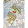 Golden Snowman Christmas Stocking | 16 Inches