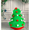 3D Green Pompom Christmas Tree Shaped Velvet Plush Party Hat