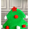 3D Green Pompom Christmas Tree Shaped Velvet Plush Party Hat