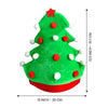 3D Green Pompom Christmas Tree Shaped Velvet Plush Party Hat