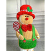 Lollipop Gingerbread Self Standing Man Christmas Decor