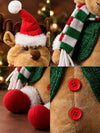 Adorable Green Coat Reindeer Christmas Gift & Soft Toy