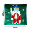 Green Nutcracker Soft Fluffy Xmas Pillow