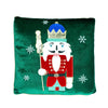 Green Nutcracker Soft Fluffy Xmas Pillow