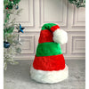 Green & Red Stripes Furry Velvet Party Hat