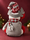 Red & Grey Star Reindeer Christmas Gift & Soft Toy